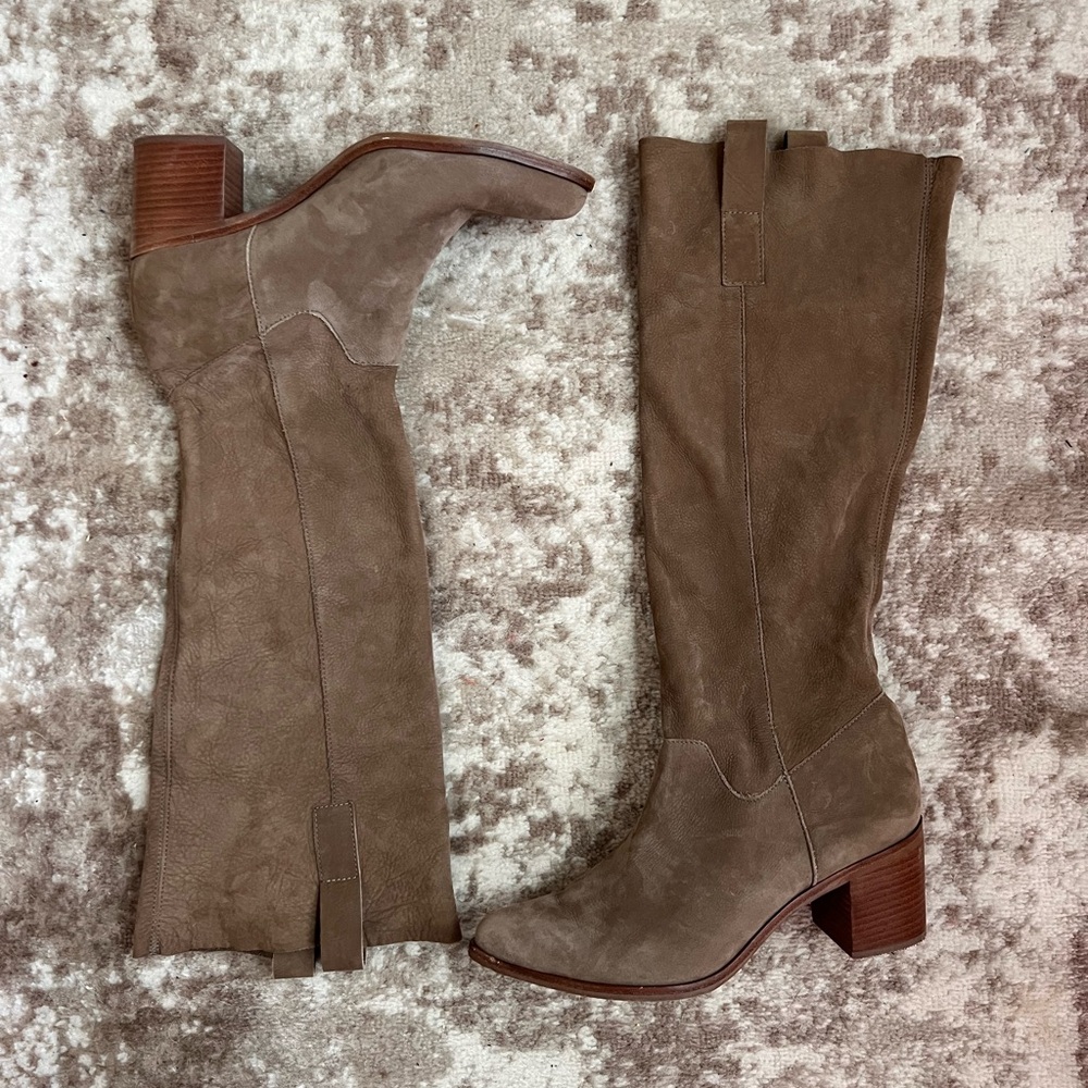 Steven by Steve Madden Tan suede knee-high boots